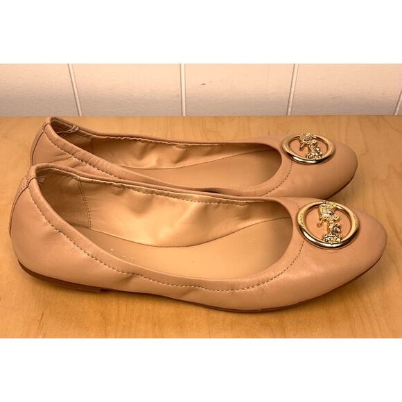 Coach Women's Bailey Smooth Leather Slip On Ballet Flats in Beechwood Size 38.5 - Picture 11 of 11